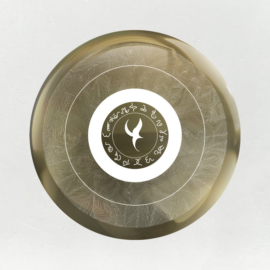 Enlightment In White, Alchemical Gold Mirror