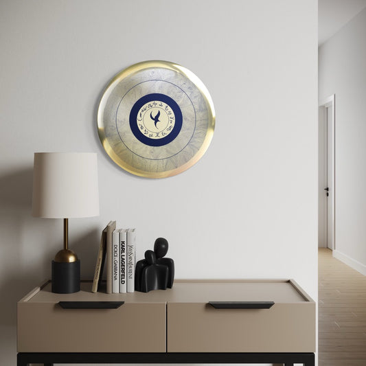 Enlightment In Blue, Alchemical Gold Mirror