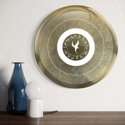 Enlightment In White, Alchemical Gold Mirror