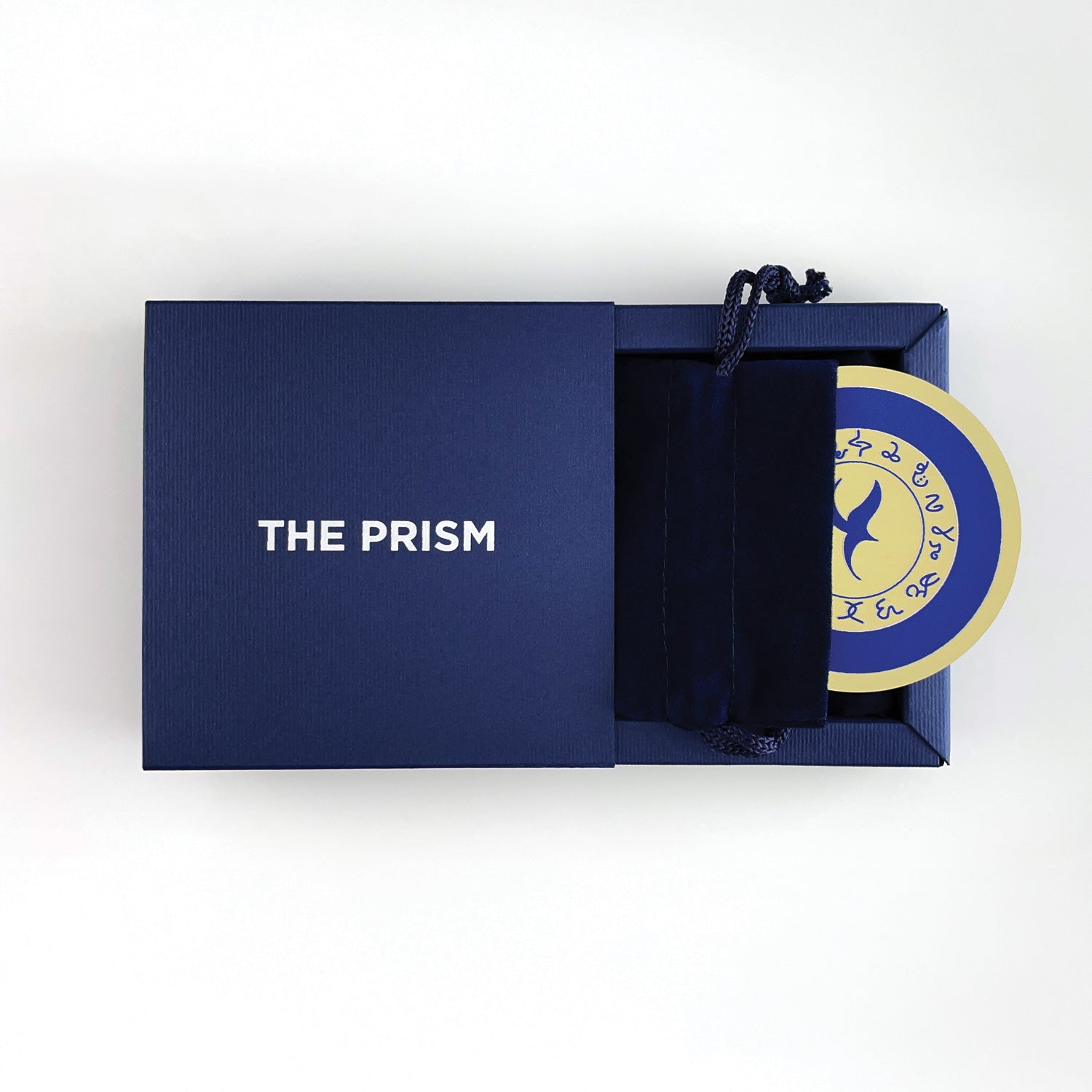 Complete Self Realization In Blue, Core Alchemical Gold Mirror