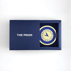 Complete Self Realization In Blue, Core Alchemical Gold Mirror