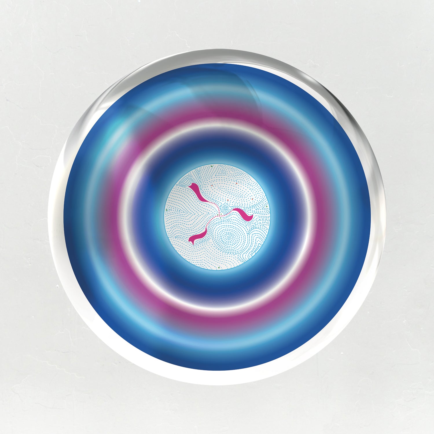 Dynamic Life Vortex Emphasized, Alchemical Silver Mirror