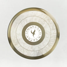 Enlightment In White, Reverse Alchemical Gold Mirror