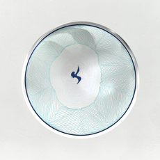 Water Elements - Deep Blue, Alchemical Silver Mirror